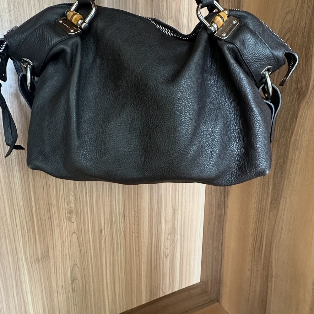 ❌SOLD ❌Gucci Brown Leather Tote with Braided Handles - Picture 2 of 16